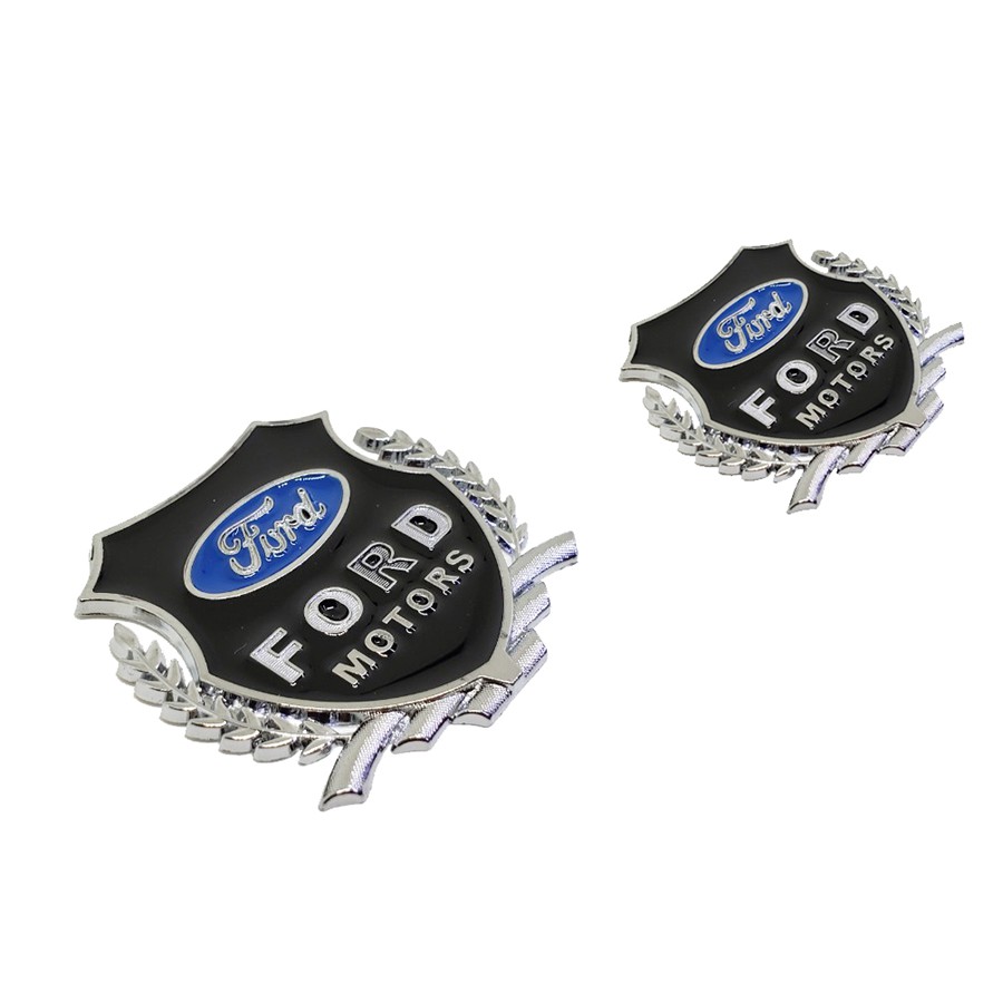 BỘ 2 TEM KIM LOẠI CHỮ FORD