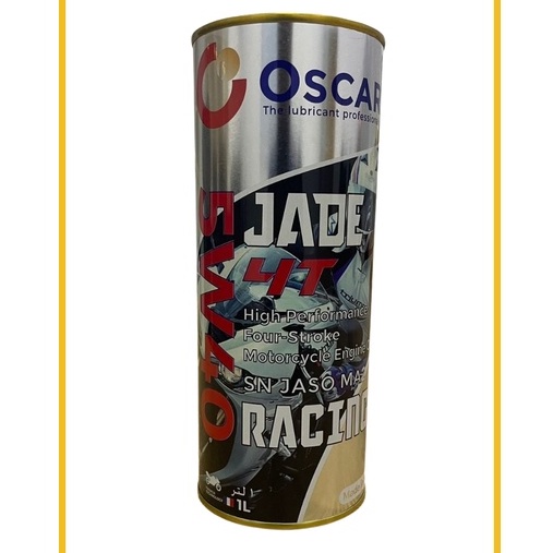 Nhớt tổng hợp Oscar Jade 4T Racing 5W40 dành cho xe số, côn tay, PKL - Nhập khẩu UAE