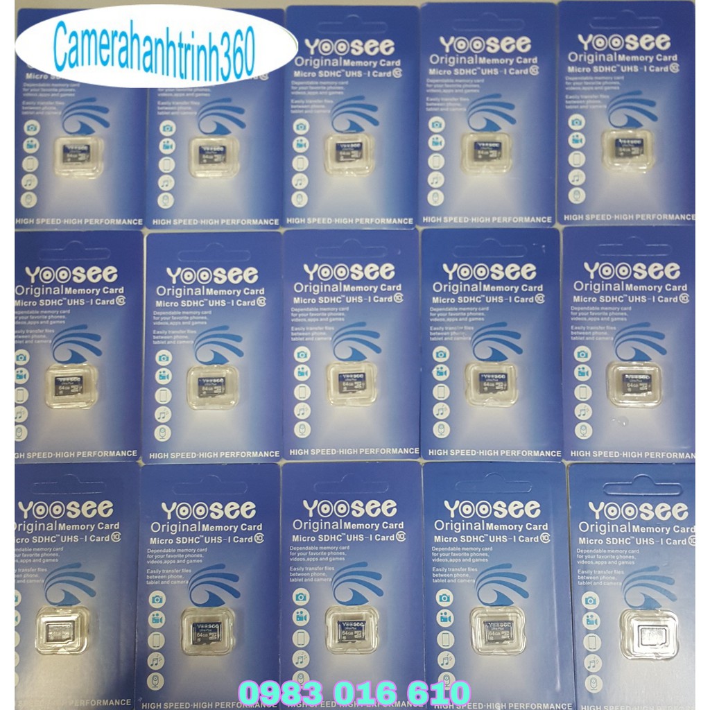 [GIẢM SỐC] THẺ NHỚ YOOSEE ULTRA PLUS 64GB MICRO SD CLASS 10 TƯƠNG THÍCH MỌI THIẾT BỊ | BigBuy360 - bigbuy360.vn