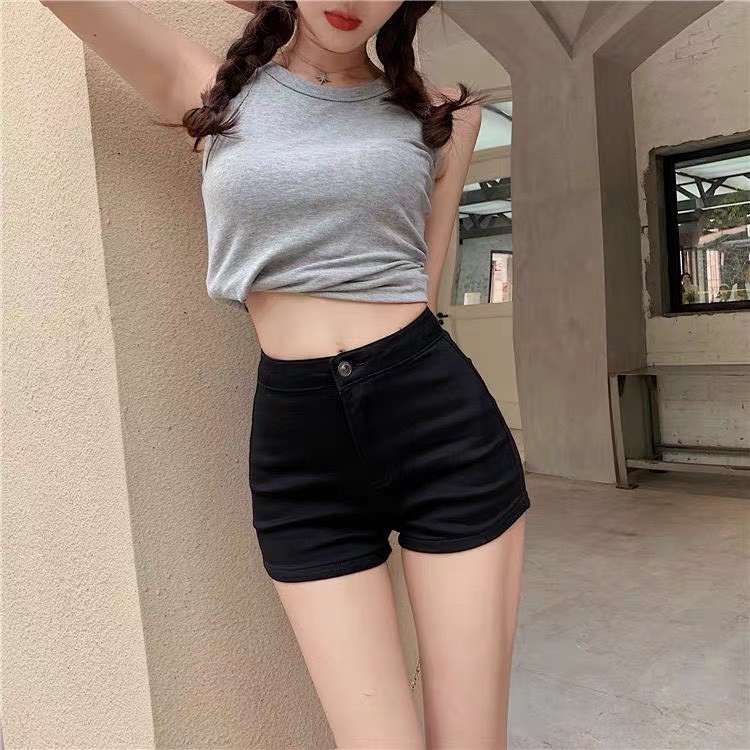 Quần short jean nữ lưng cao King168 , quần short nữ cao cấp QS07 | BigBuy360 - bigbuy360.vn