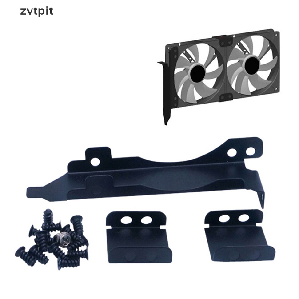 [ZVPT] Cooling Fan Grill Case DIY Dual PCI Cooler 8/9cm for PC Graphics Card Computer 
 DSF