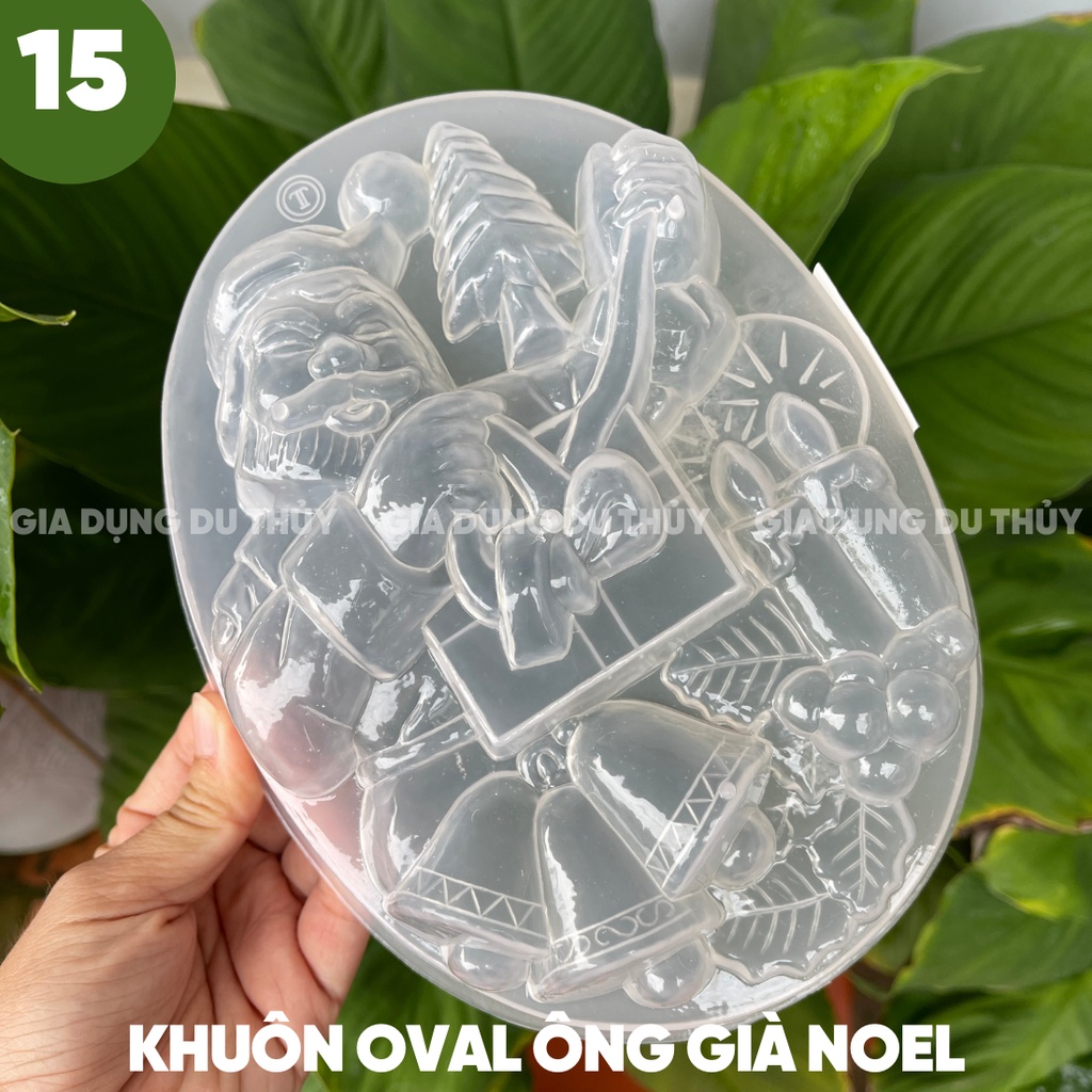 Khuôn rau câu 3d lớn tròn 20 cm, oval 21cm, hình hoa hồng, happy birthday, hoa sen, cá chép, trái tim, song hỷ, con ngựa