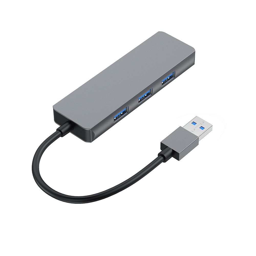 Hub chia 4 cổng USB 3.0 5Gbps tốc độ cao bằng hợp kim nhôm cho laptop&lt;br&gt;