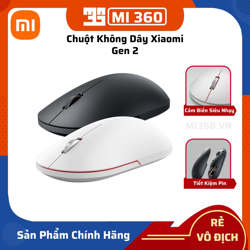 Chuột Không Dây Xiaomi Gen 2 Chính Hãng