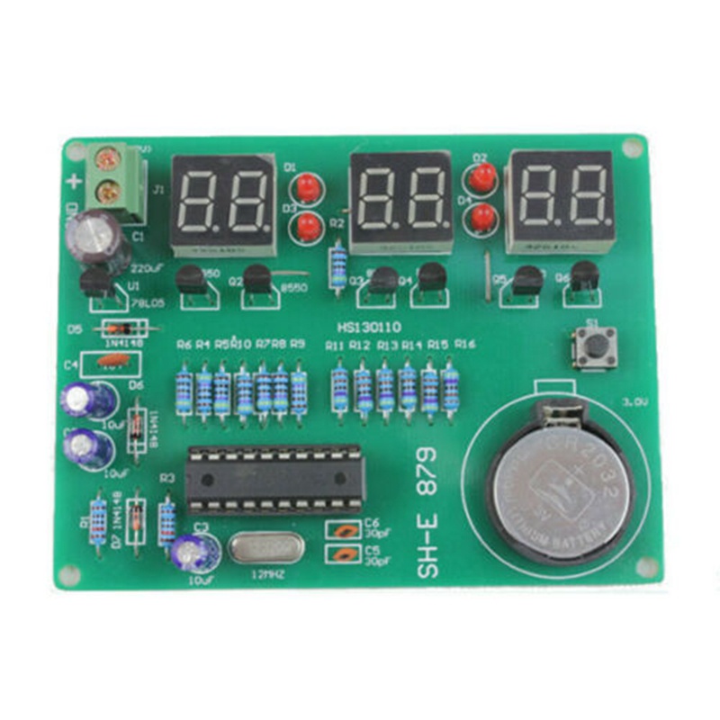 Bộ đồng hồ điện tử AT89C2051 6 LED cho Arduino Flux