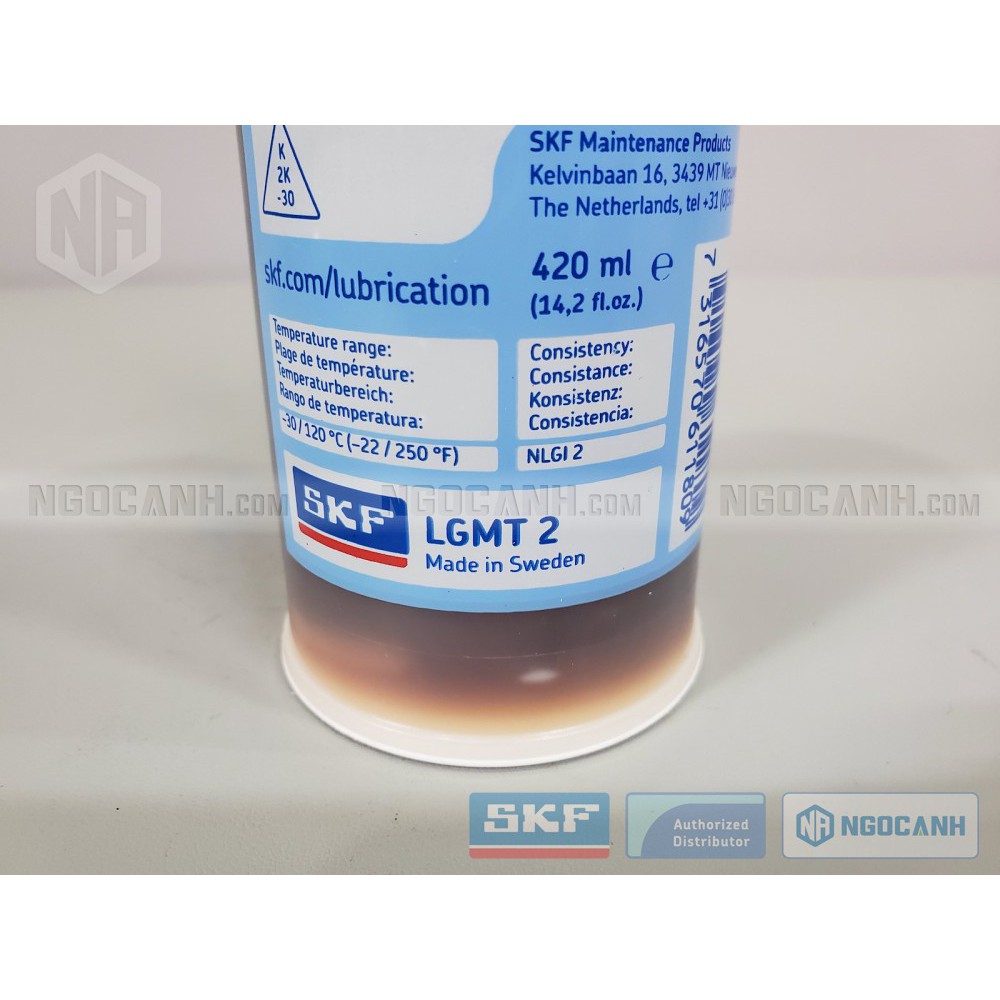 Mỡ LGMT 2/0.4 mỡ bò SKF loại 400 gram