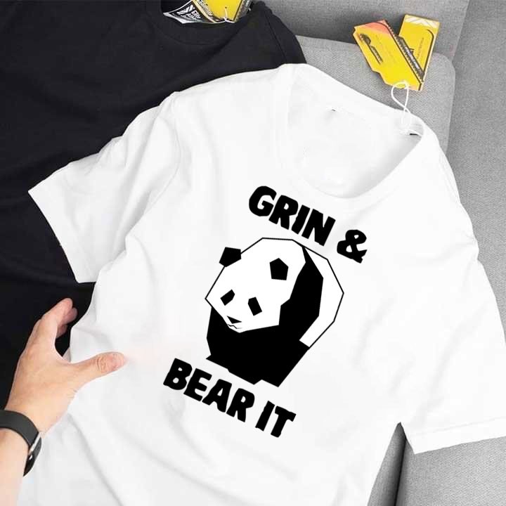 ÁO THUN TAY LỠ GẤU PANDA IN HÌNH KHÔNG AI CÓ SALE SẬP SÀNG ĐI NÚI - 061546