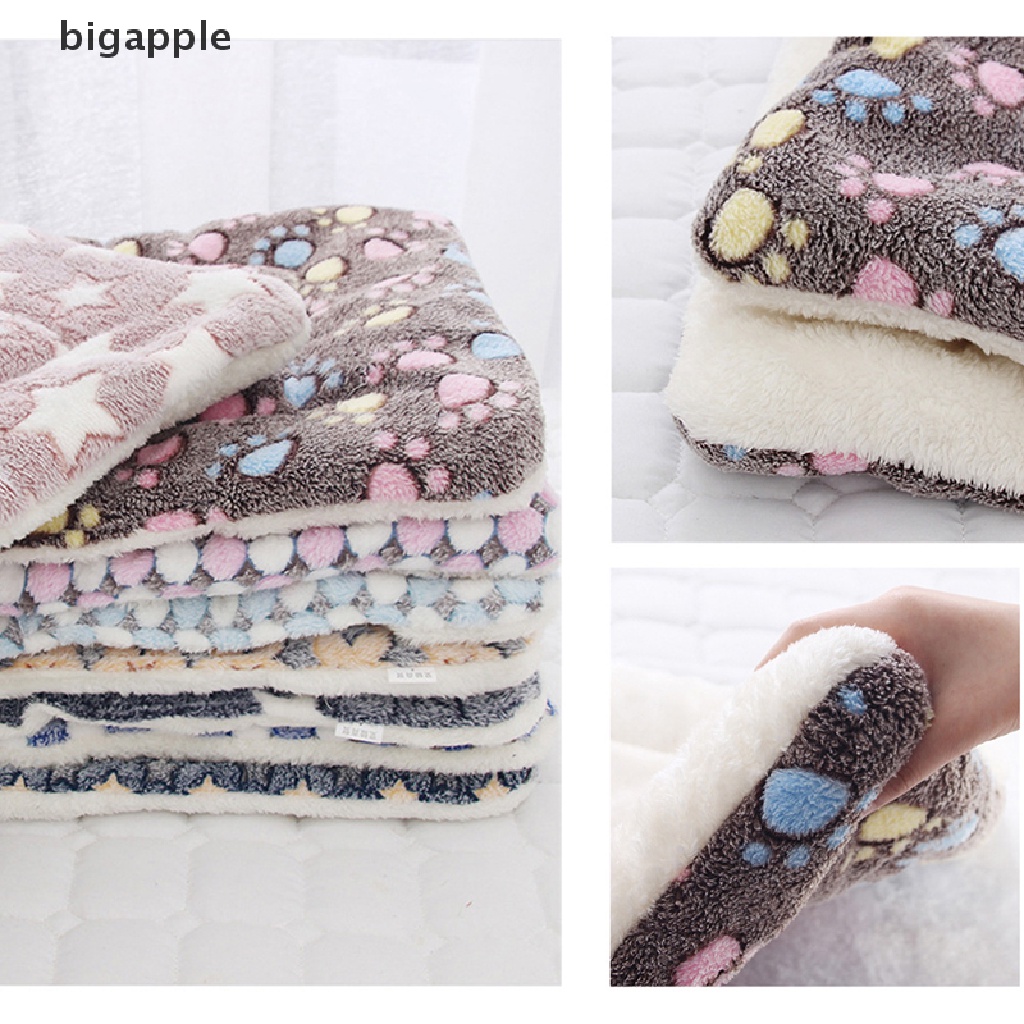 bigapple Dog Bed Pet Cushion Blanket Soft Fleece Cat Cushion Puppy Sofa Mat Pads winter RDG