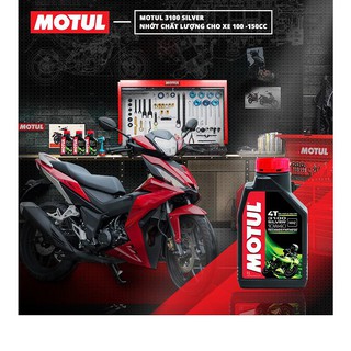 Dầu nhớt bán tổng hợp cho Xe Số Motul 3100 Silver 4t 10w40 Vn