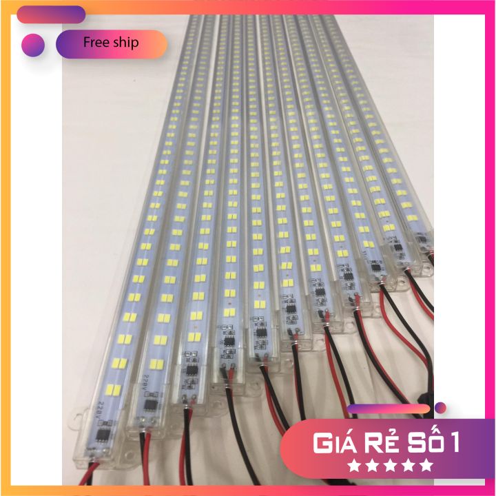 Led Thanh 220V 1m 2 Hàng Chip 5730 - Thanh led điện 220v 1m siêu sáng ( Dài 1m và 50cm)