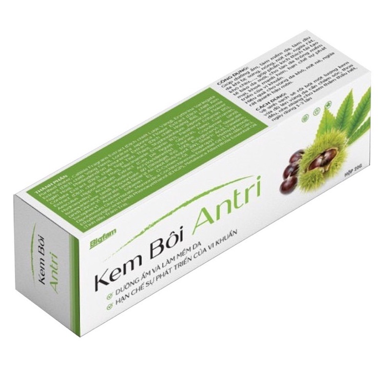 Kem Bôi ANTRI BIGFAM Hỗ Trợ Dưỡng Ẩm Và Làm Mềm Da, Hỗ Trợ Người Bị Trĩ Mới Và Lâu Năm Tuýp 20g