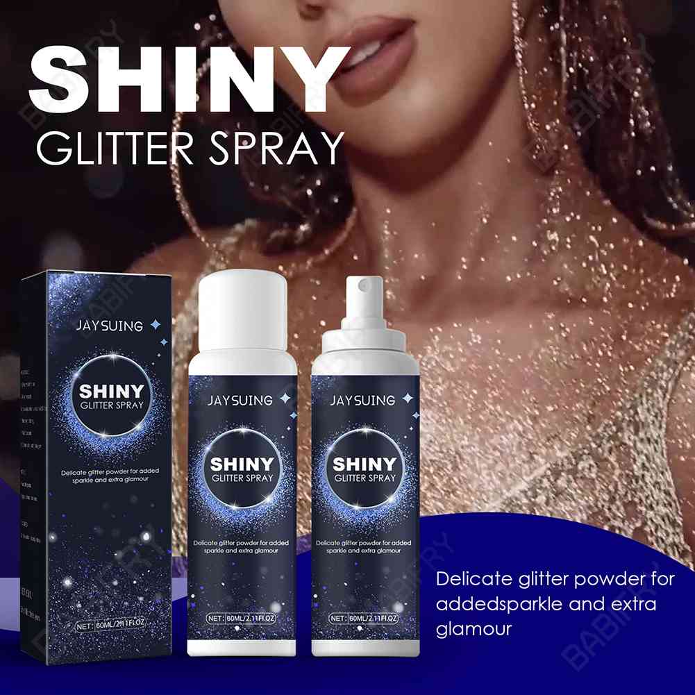 Phấn Bắt Sáng Dạng Xịt Màu Nhũ Kim Tuyến Lấp Lánh