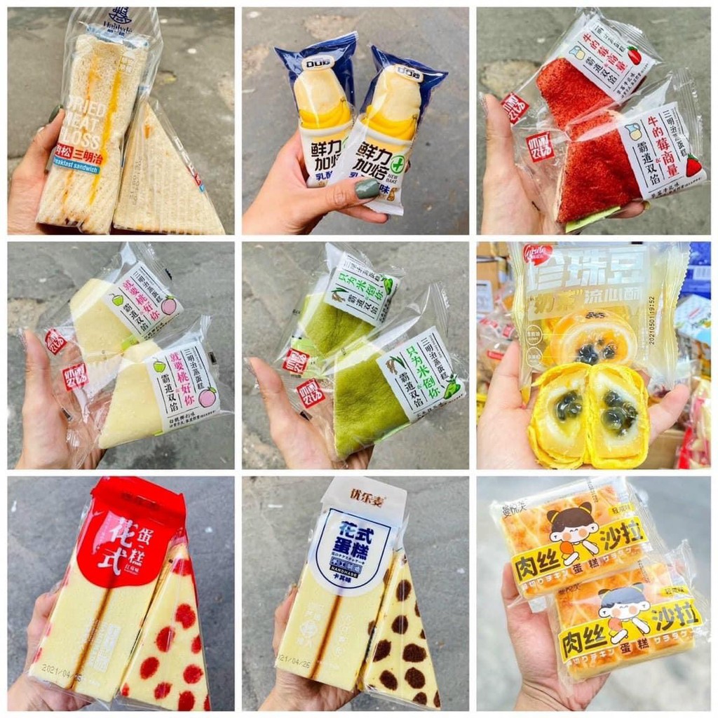 Bánh Đài loan mix vị tự chọn, date mới, có sẵn HN