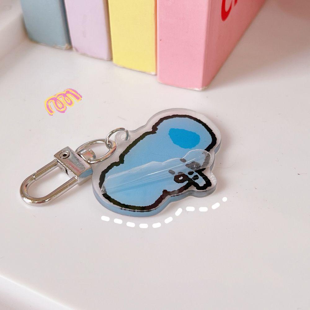 Hộp Đựng Thẻ Ảnh 3 Inch Bằng Acrylic Trong Suốt Kèm Móc Khóa Tiện Dụng Giá Đỡ