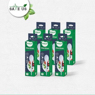 Muỗng (thìa) nhựa sinh học phân hủy hoàn toàn - hộp 10 cái