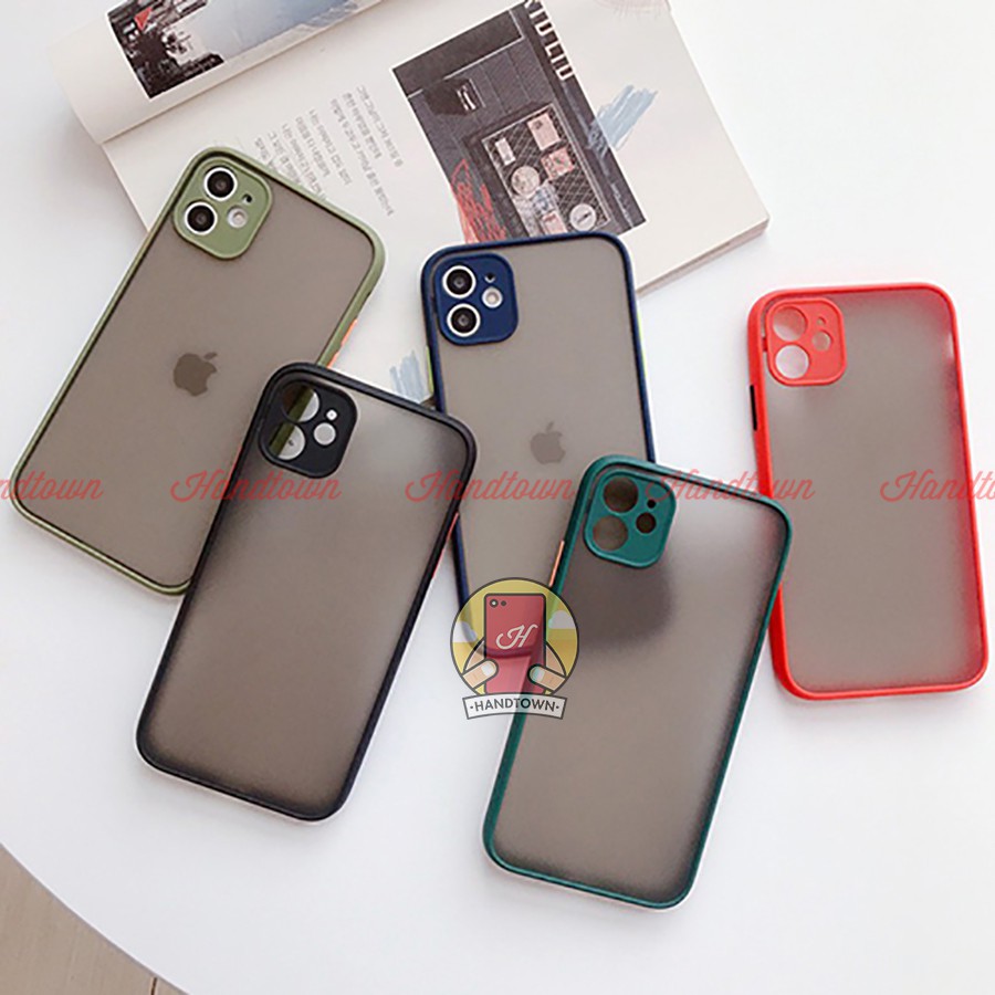 Ốp lưng nhám bảo vệ camera iPhone 7 8 7 Plus 8 Plus X Xs Xr XsMax iPhone 11 11 Pro 11 Promax Handtown 200907