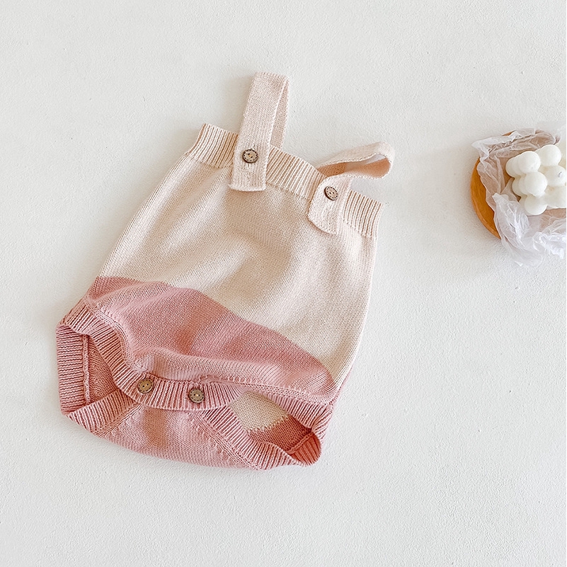 Áo Liền Quần Hình Tai Thỏ Dệt Kim Cho Bé Gái