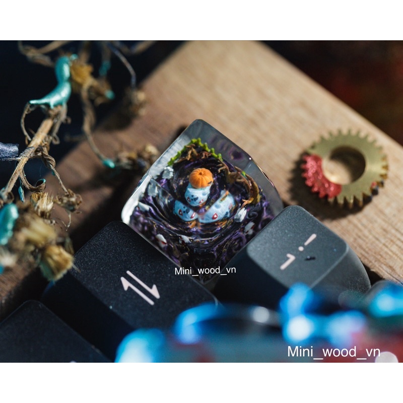 Nút bàn phím cơ Halloween Pokemon.Keycap resin Halloween Pokemon.Keycap artisan