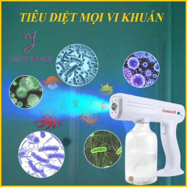 MÁY PHUN KHỬ TRÙNG CÔNG NGHỆ NANO CẦM TAY KHÔNG DÂY 800ML - MÁY KHỬ KHUẨN DIỆT VIRUS - SẠC USB