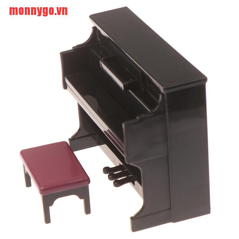 [monnygo]1:12 Dollhouse Furniture Miniature Wooden Mini Grand Piano Kids Pr