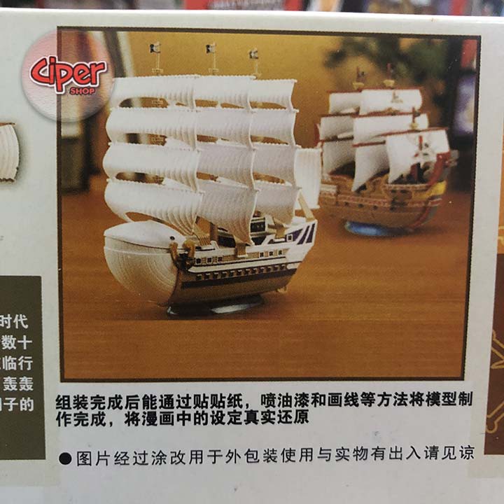 Mô hình thuyền Râu Trắng Bố Già White Beard one piece