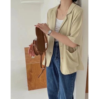 Áo Blazer đũi Hàn (625)