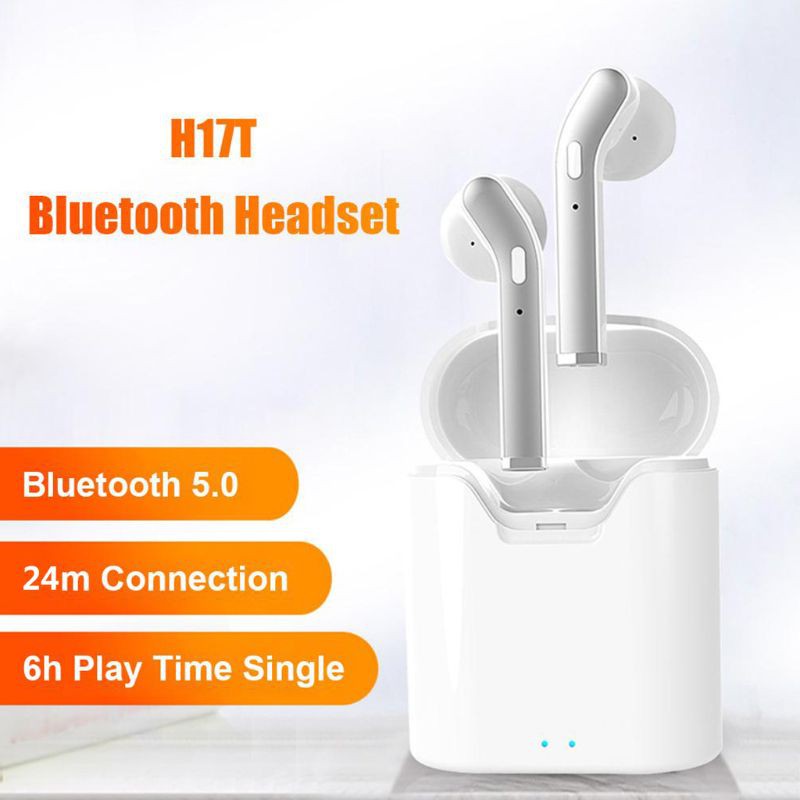 1 Cặp Tai Nghe Không Dây Bluetooth 5.0 Có Mic H17T Tws