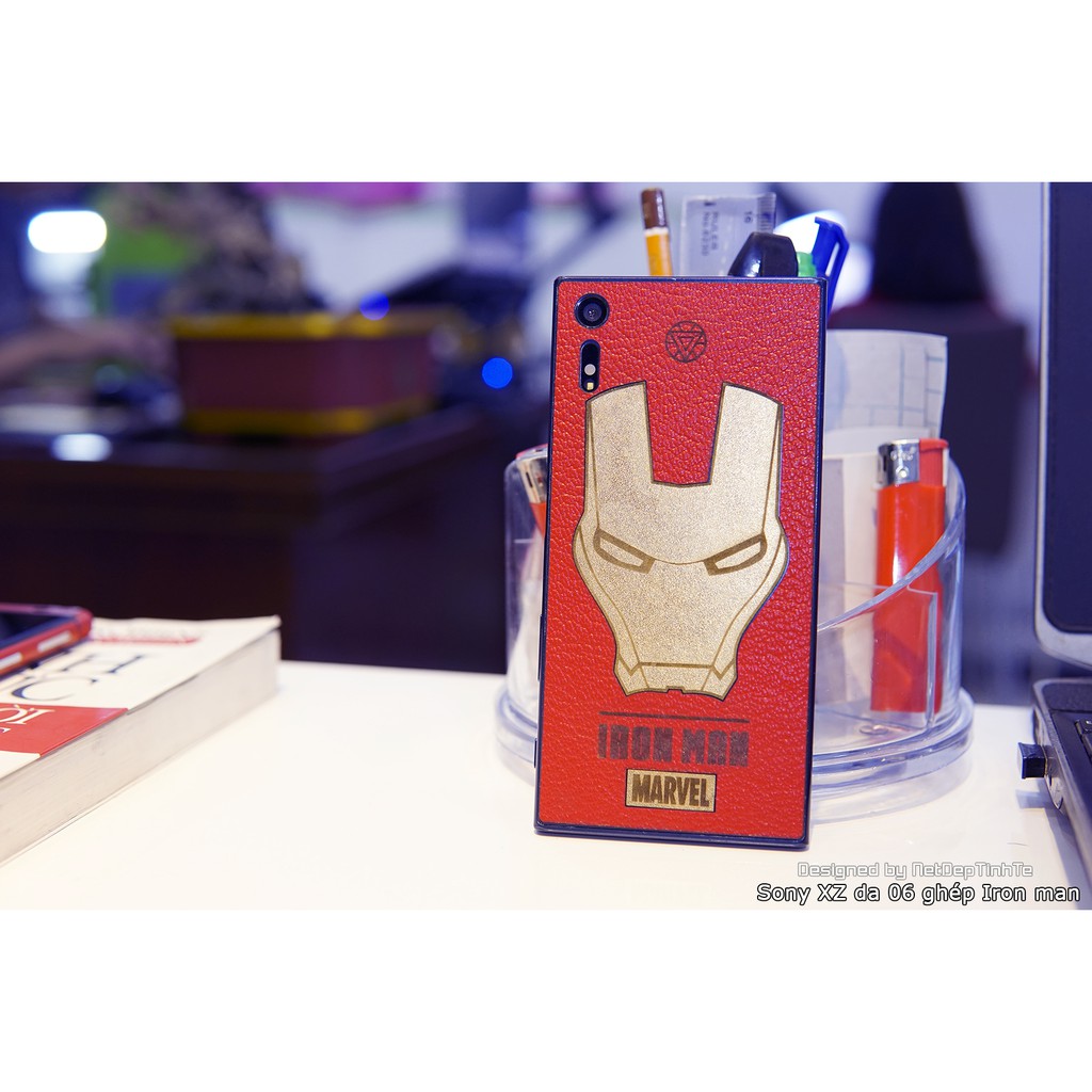Miếng dán da skin Sony XZ - Iron Man - D6