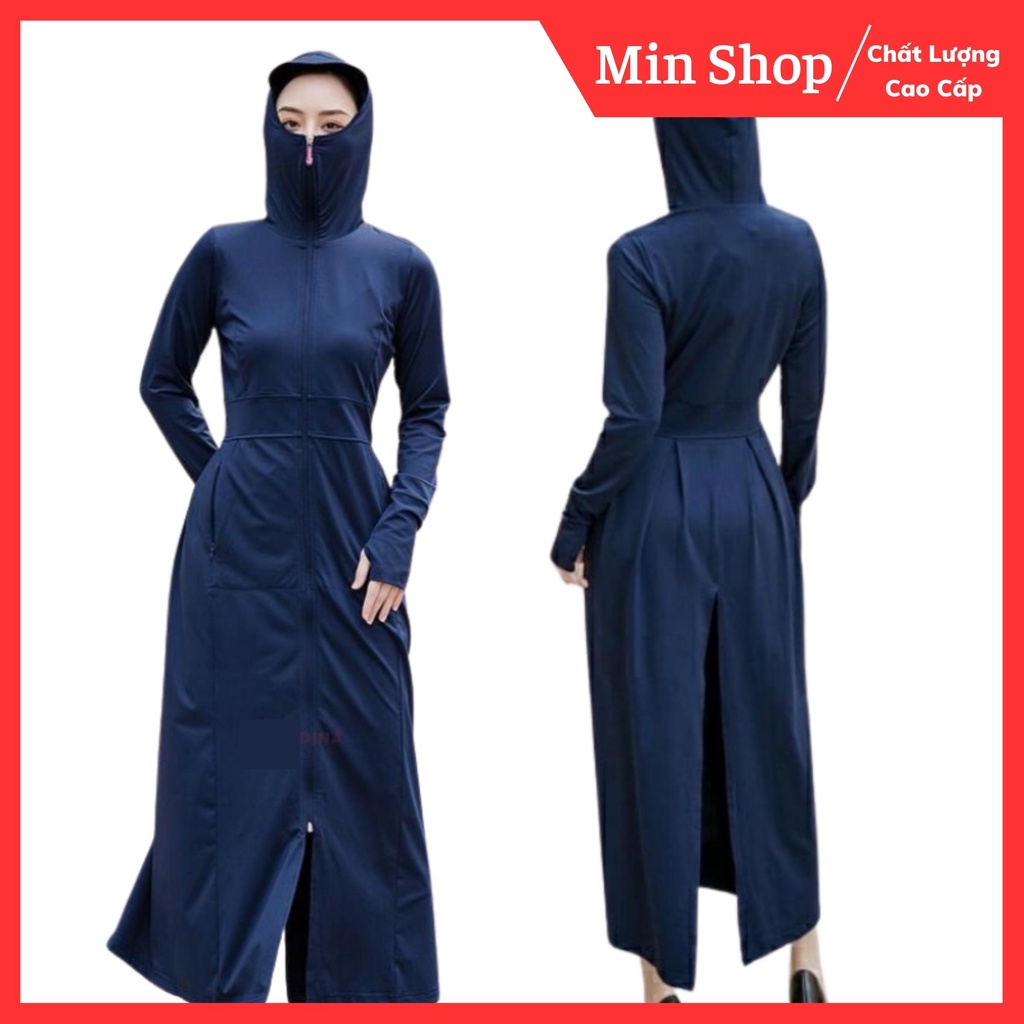Áo chống nắng nữ toàn thân 2 lớp chống tia uv kèm khẩu trang | BigBuy360 - bigbuy360.vn