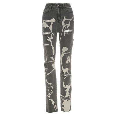 Quần Jean Dài Lưng Cao Ống Đứng Màu Trắng Phong Cách Âu Mỹ Thời Trang Mùa Hè Cho Nữ 2021 | BigBuy360 - bigbuy360.vn