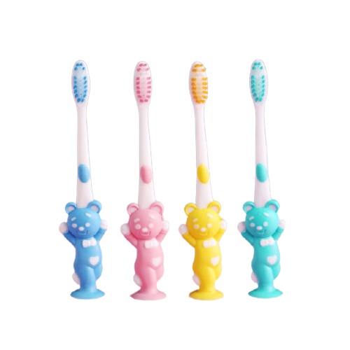 Set 4 bàn chải lông mềm cho bé hình thú xuất Nhật No.100998