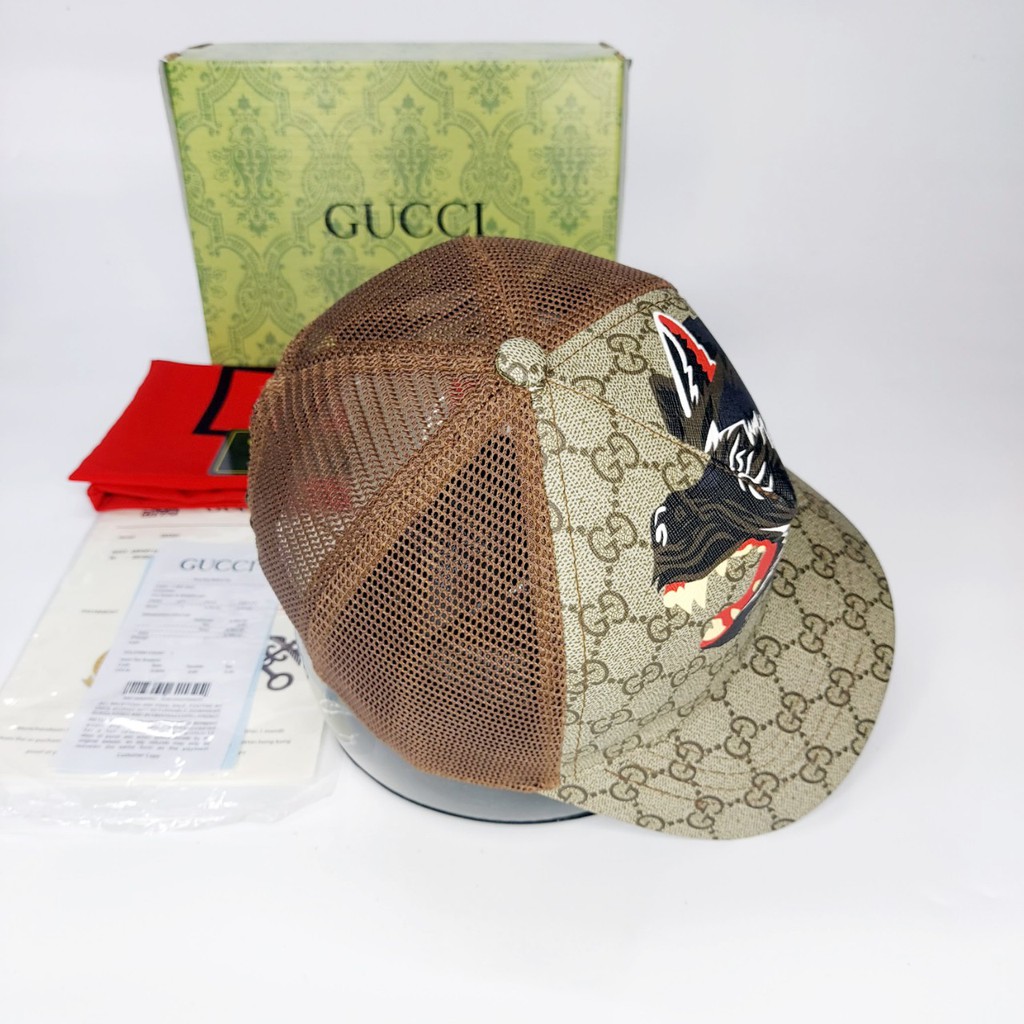 Nón kết gc Mũ lưỡi trai Gc thời trang cao cấp sói mỏ ngắn lưới nâu supper like âu 1.1  full box hộp cực đẹp (Nón Thiết K