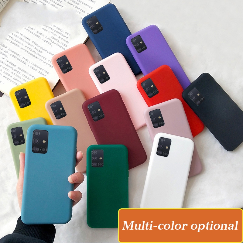 Ốp điện thoại dẻo chống sốc chống bám vân tay màu sắc kẹo ngọt cho Samsung Galaxy Note 20 S20 Ultra S10 Plus S20 FE
