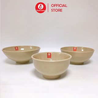Bát Canh Dày Sâu Lòng SUPERWARE Nhựa Phíp 100% Melamine Nâu Đá - Stone
