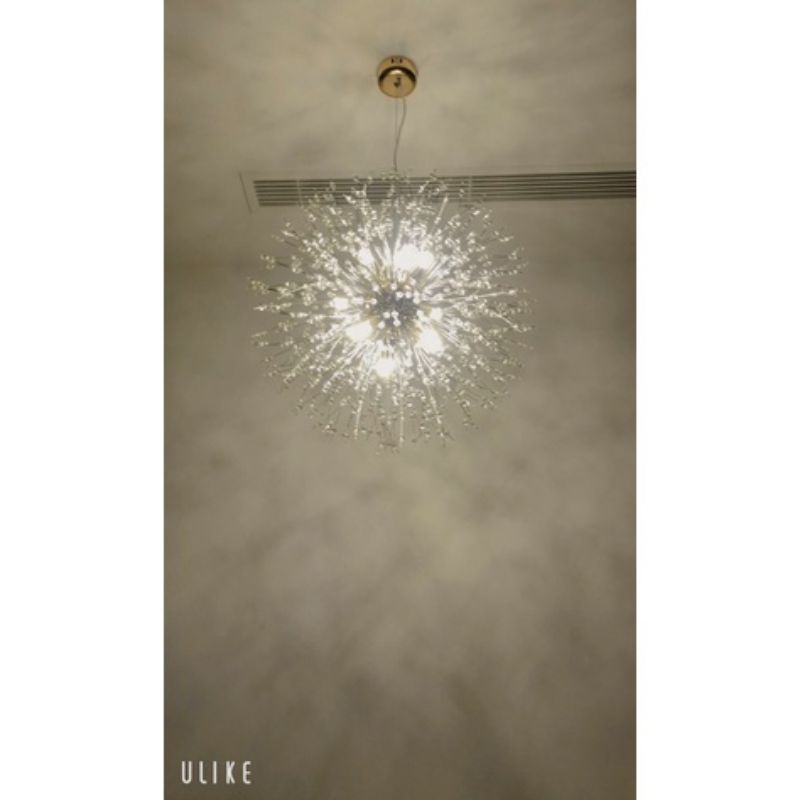 Đèn thả chùm hoa bồ công anh pha lê hiện đại , trang trí sang trọng , tặng kèm bóng led