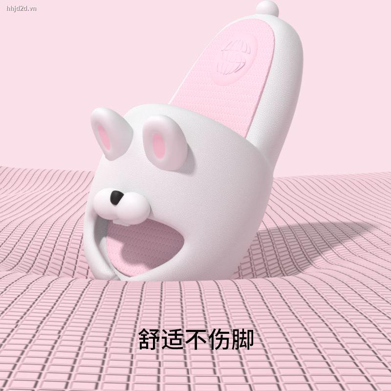 Dép Đi Trong Nhà Chống Trượt Họa Tiết Thỏ Dễ Thương Thời Trang Mùa Hè 2022 Cho Bạn Gái