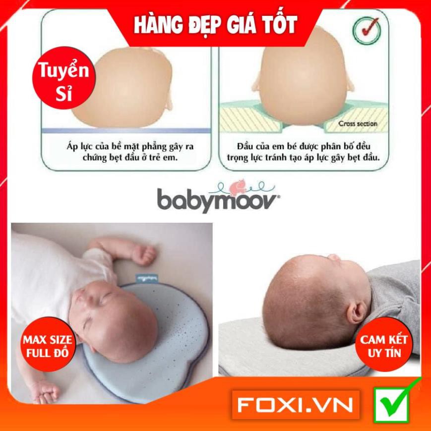 Gối chống bẹt đầu Lovenest Babymoov-Phù hợp với mọi loại giường-nôi-cũi-xe đẩy-Giúp bé ngủ sâu giấc hơn và thoải mái hơn