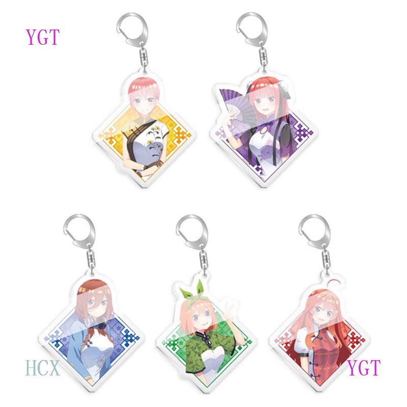 YGT Móc khóa acrylic hình anime The Quintessential Quintuplets 5-toubun no Hanayome
