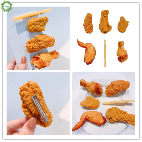 Kẹp tóc hình món ăn chân gà chiên vui nhộn làm quà tặng