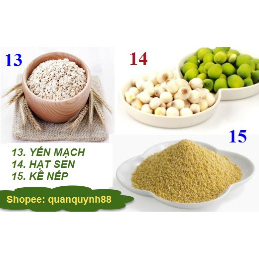 1kg BỘT DINH DƯỠNG CAO CẤP  CÁC LOẠI. 16 HẠT ( THÊM MACCA, HANH NHÂN, ÓC CHÓ, CHIA, AMARANTH, QUINOA