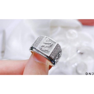 BTD - Nhẫn bạc nam nạm hình rồng