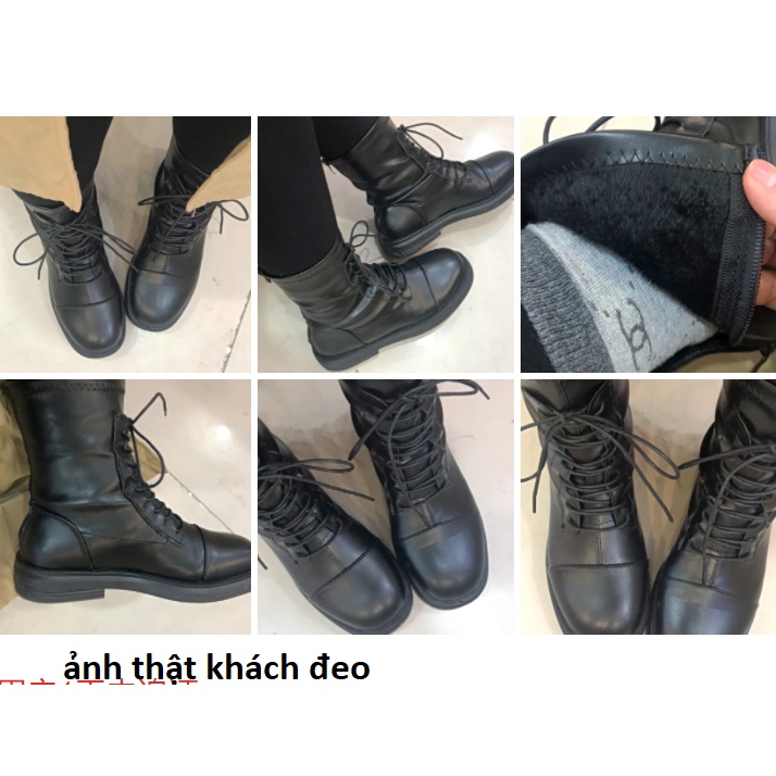 Bốt đùi martin da chiến binh Ulzzang dành cho nữ mẫu mứi siêu HOT | BigBuy360 - bigbuy360.vn