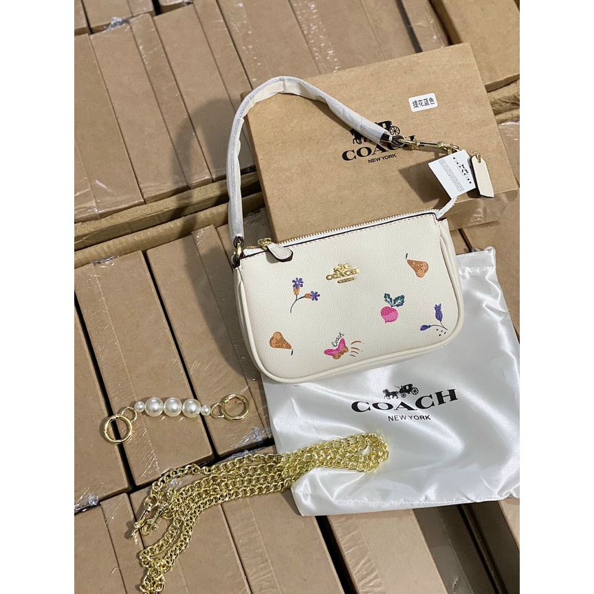 Túi COACH thuyền full box 19cm x5cmx12cm