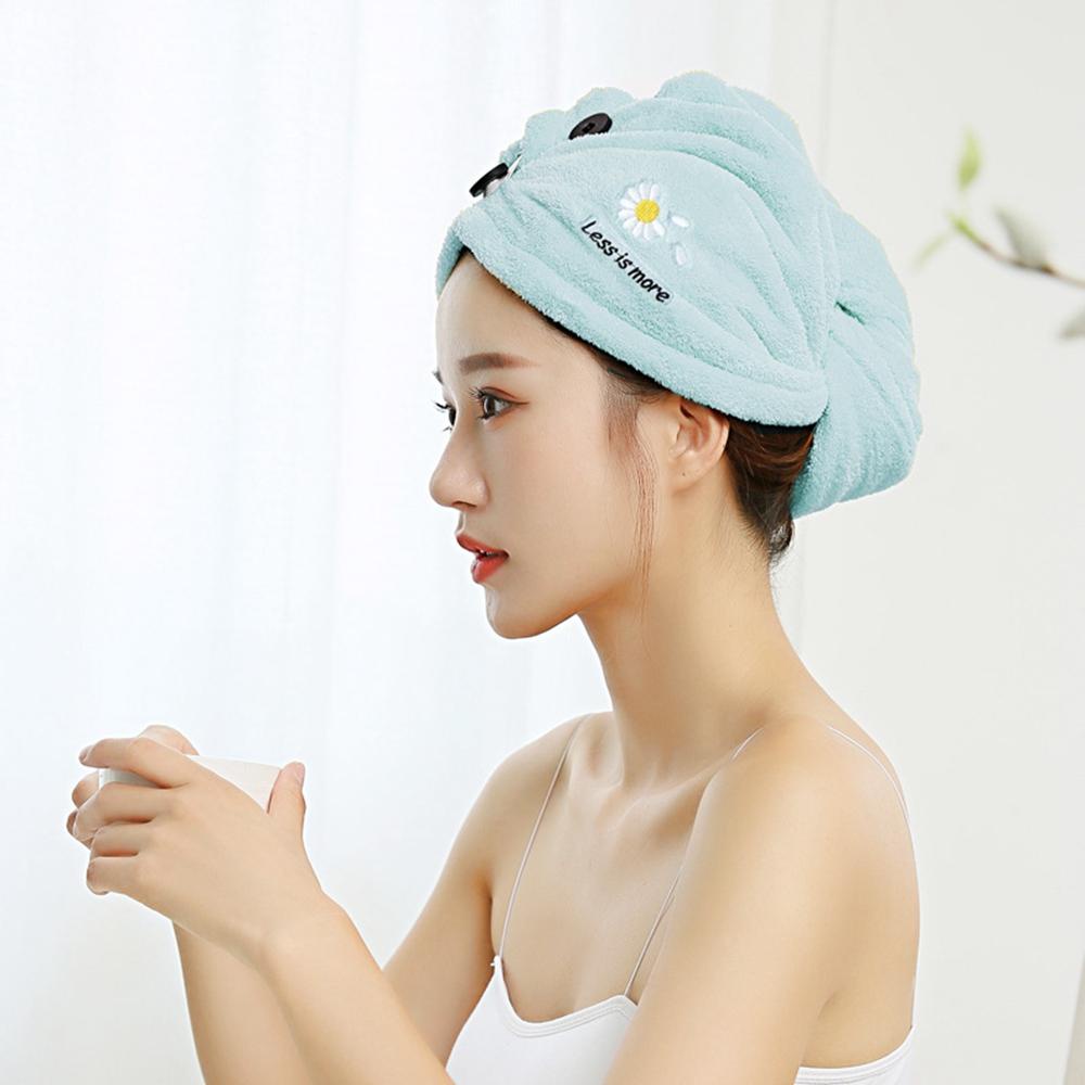 Khăn Quấn Tóc Bằng Sợi Micro Tiện Dụng Cho Nữ