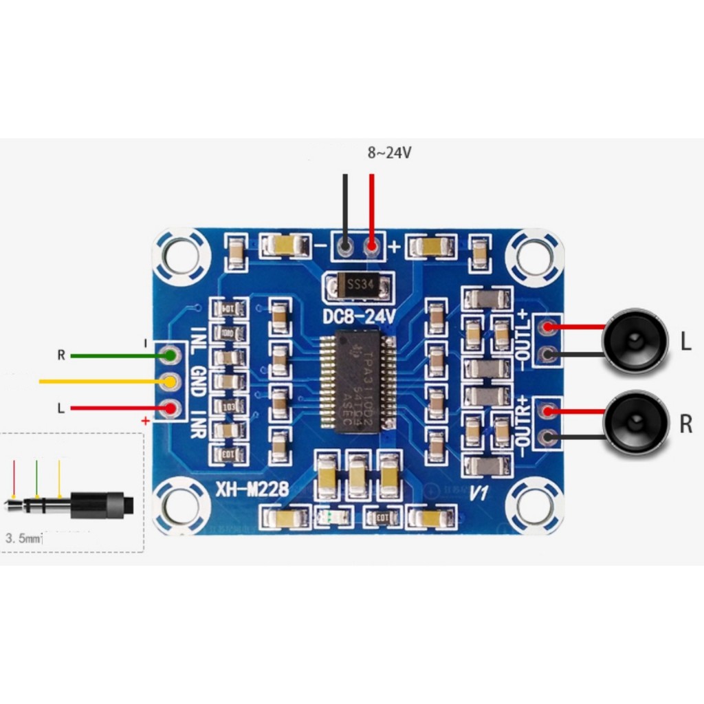 Module XH-M228 Bộ Khuếch Đại Âm Thanh TPA3110