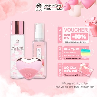 Combo Chăm Sóc Da Cơ Bản (Máy Rửa Mặt Laco Luxury + Sữa Rửa Mặt Marosa + Toner DNA)