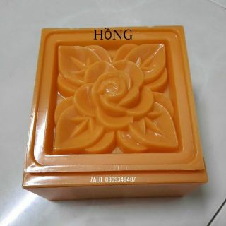 KHUÔN XÔI VUÔNG HOA HỒNG 8cm