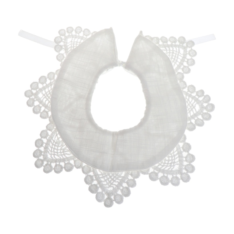 Yếm Ăn Cotton Phối Ren Chất Lượng Cao Mẫu 2018 Dành Cho Bé Gái 0-3 Tuổi
