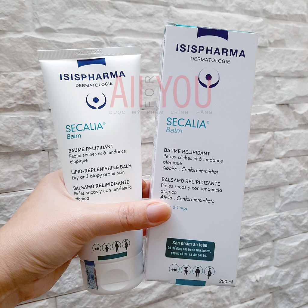 ISIS Pharma SECALIA Balm 200mL - Kem Dưỡng Và Làm Mềm Da Dành Cho Da Khô.