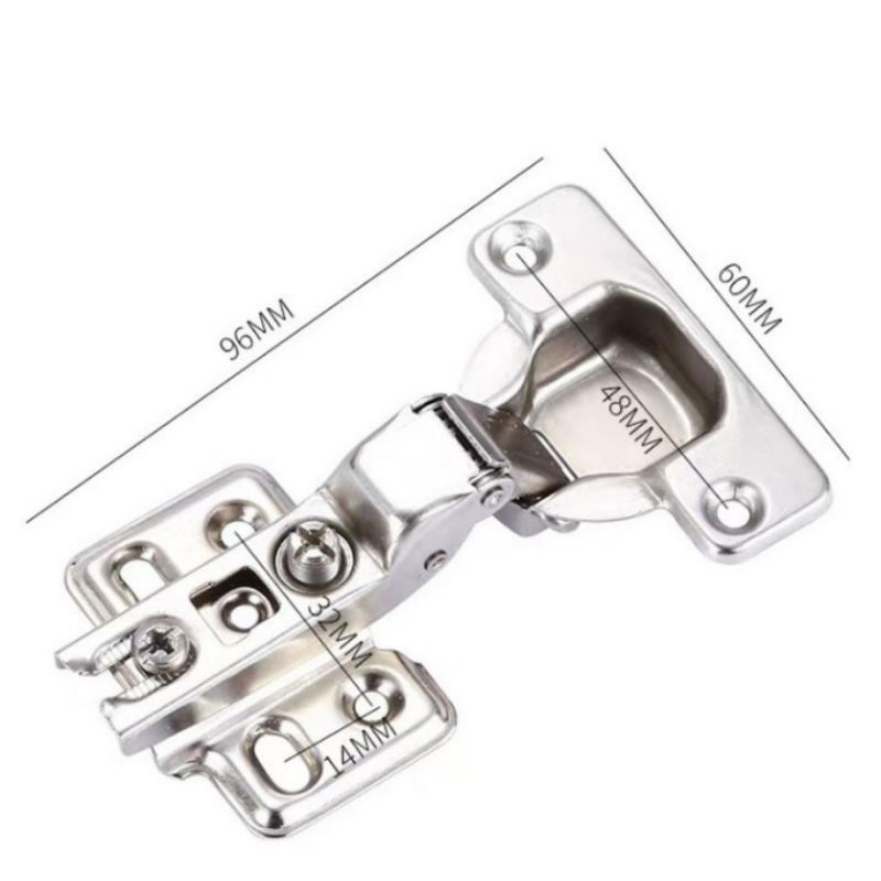 Bản lề dùng cho cửa tủ gỗ, nhôm, inox chất liệu thép không ghỉ